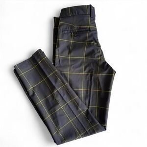 RLX Ralph Lauren Charcoal/Blue/Yellow Plaid Golf Pants - Size 28x30